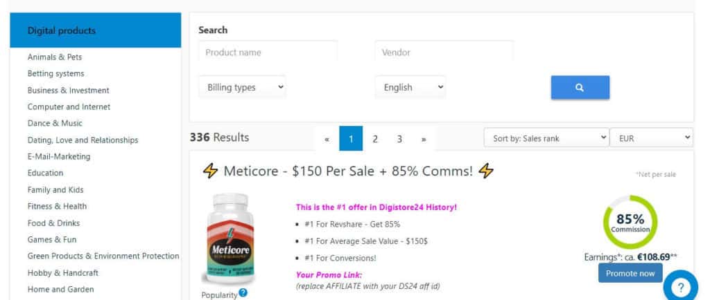 Digistore24 products