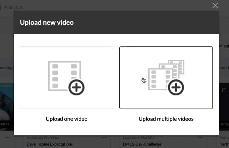 Kartra video upload
