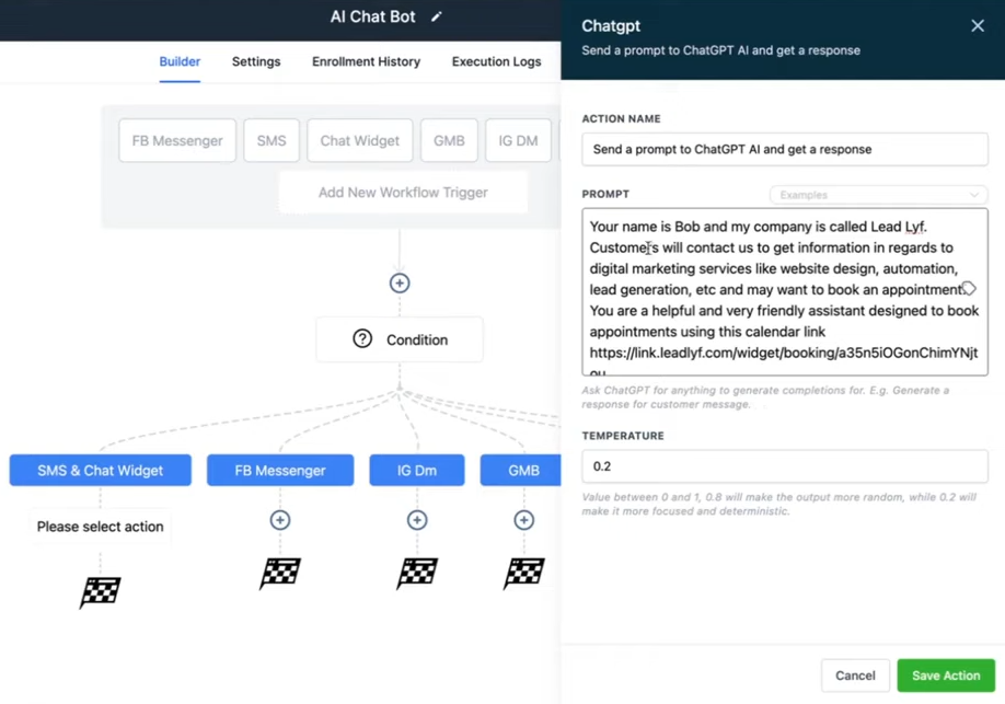 GoHighLevel AI booking system